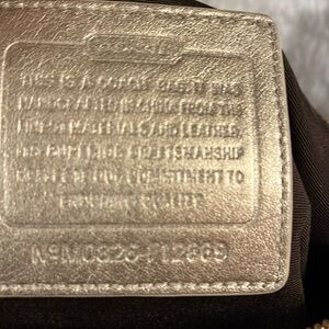 12X9 Gold and tan bag